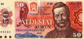 a czechoslovakian 40 korún note